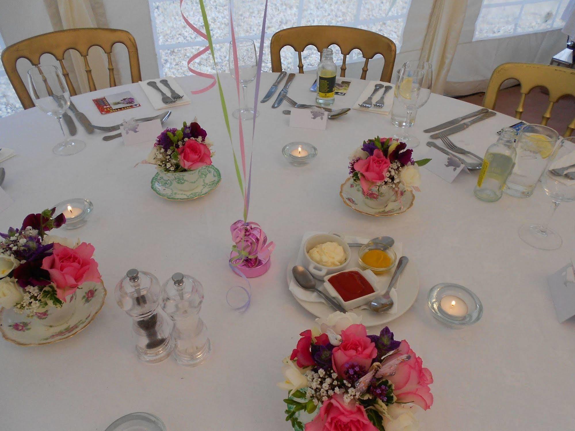 The Bower Inn Bridgwater Eksteriør bilde A table set for a wedding breakfast